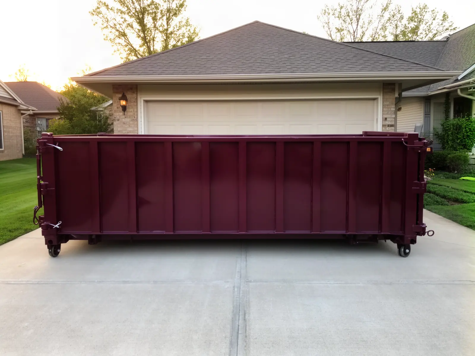 Roll-off dumpster from Neff & Knott Dumpster Rental in Deland, FL
